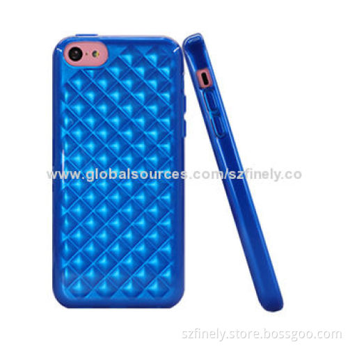 TPU Cases for iPhone 5C, 3D Effect, Simple and Multi-color